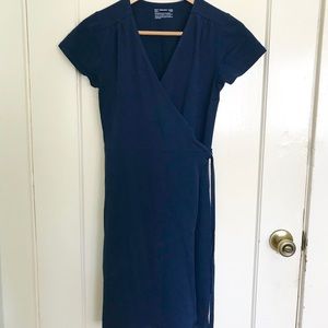 Pact Organic Cotton Wrap Dress Size Small